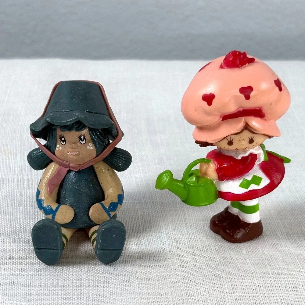 Vintage Strawberry Shortcake PVC Miniature Figurines 1980s Set